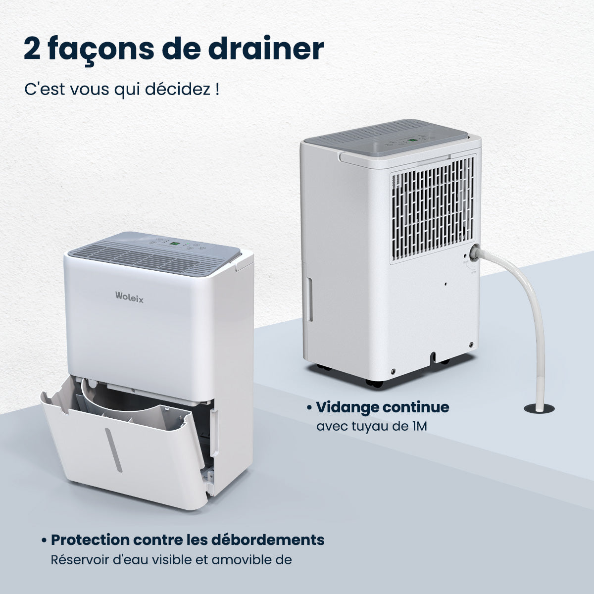 Déshumidificateur portable Woleix